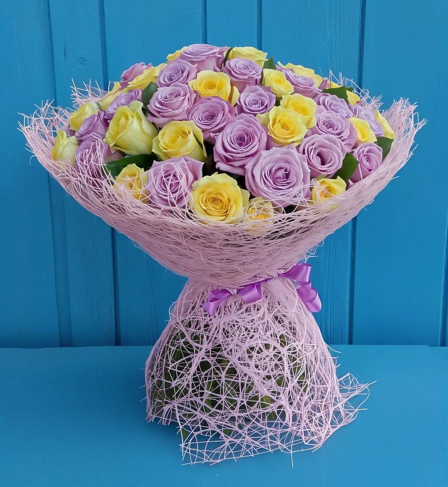 Букет 101 Волшебный Миг в Полурядинки