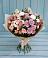 Букет цветов из: Хризантемы, Розы и Альстромерии в Полурядинки