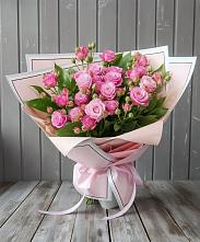 Букет Розовый кустик #REPLACE_PRED# Полурядинки