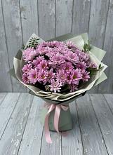 Букет цветов из:  Хризантемы в Полурядинки