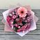 Букет цветов из: Розы, Герберы и Хризантемы в Полурядинки