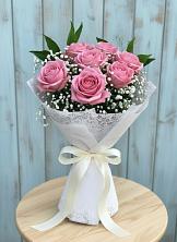 Букет цветов из:  Розы в Полурядинки