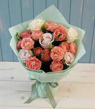 Букет цветов из:  Розы в Полурядинки