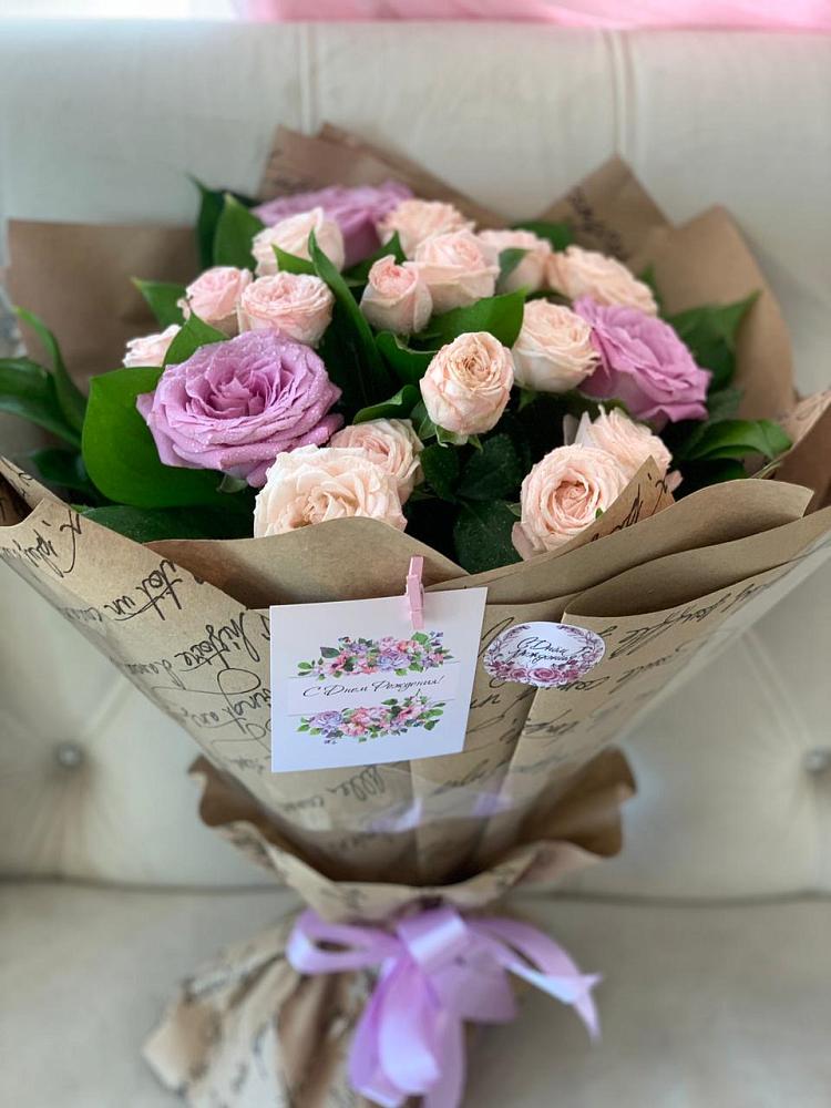 Букет цветов из: Розы в Полурядинки