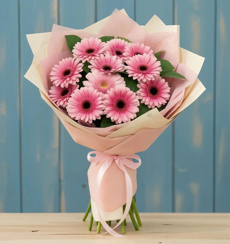 Букет цветов из: Герберы в Полурядинки