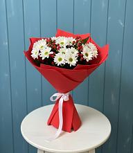 Букет цветов из:  Хризантемы в Полурядинки
