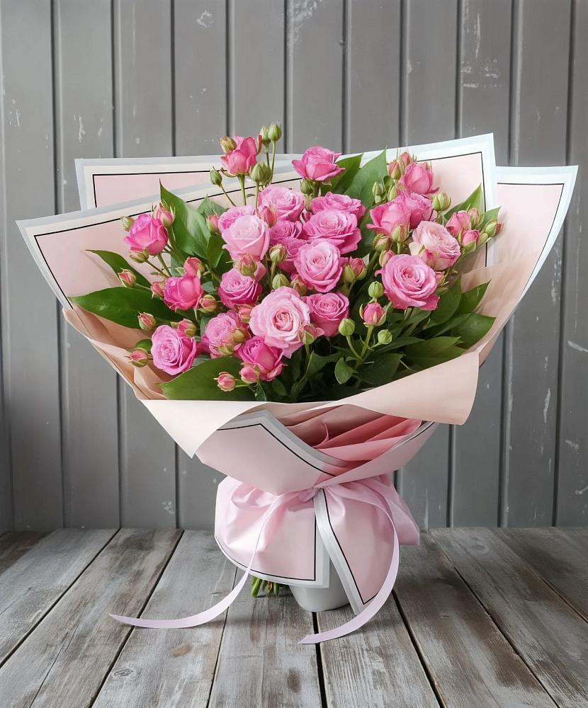 Букет Розовый кустик в Полурядинки