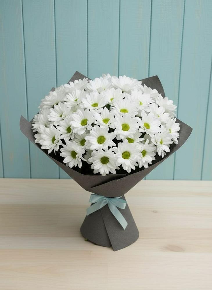 Букет цветов из: Хризантемы в Полурядинки