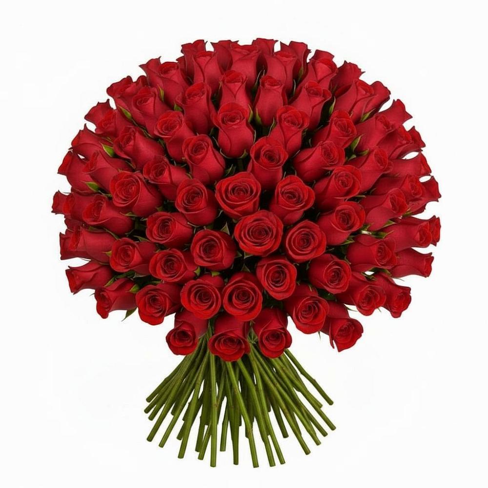 Букет Красные розы Чери Лав в Полурядинки