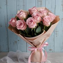 Букет цветов из:  Розы в Полурядинки
