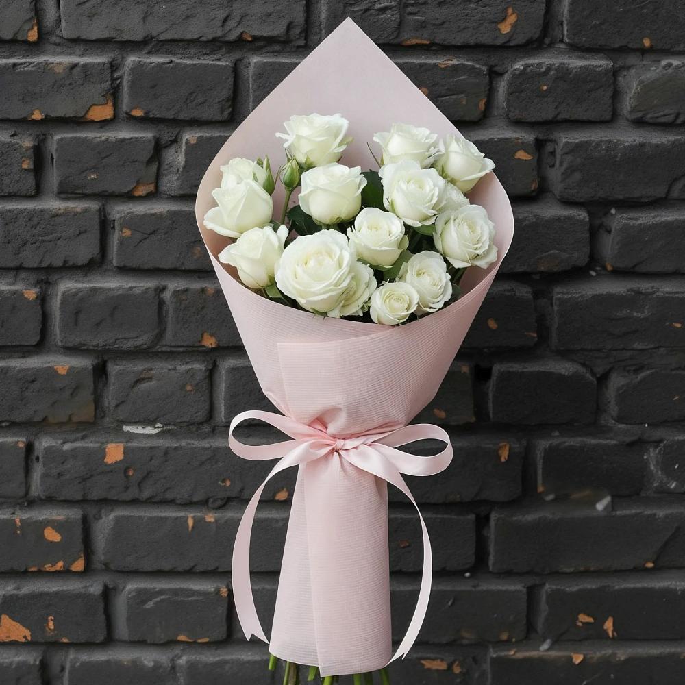 Букет цветов из: Розы в Полурядинки