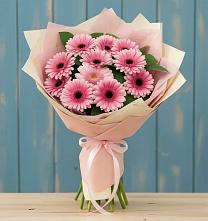 Букет цветов из:  Герберы в Полурядинки