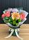 Букет цветов из: Гвоздики, Розы, Герберы и Хризантемы в Полурядинки